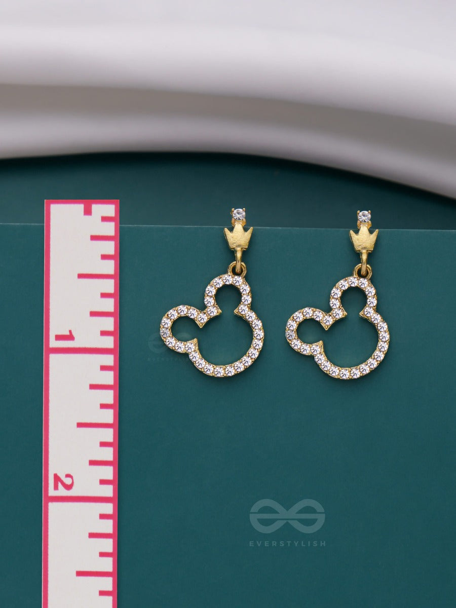 Mickey Ears On - Cute Sparkling Earrings