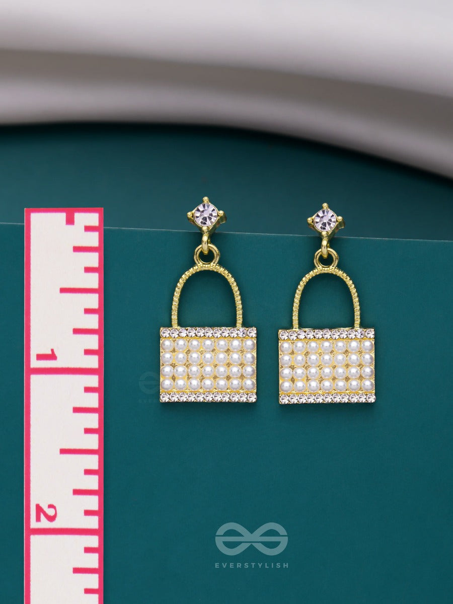 Carry-It-All - Golden Pearl Earrings