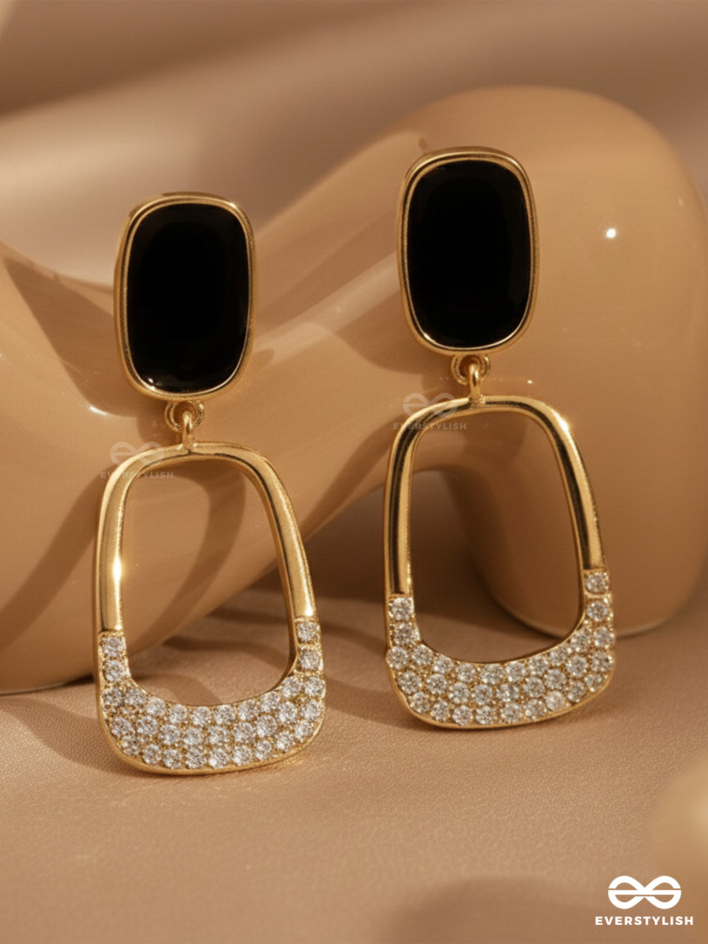 Shimmer Of Night - Statement Drop Earrings