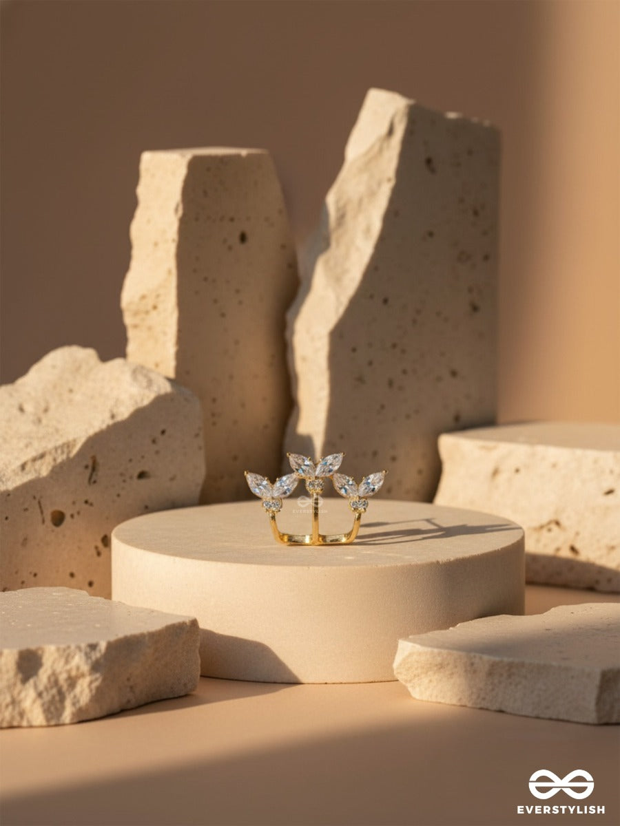 The Flutterby Effect - Golden Stud Earrings