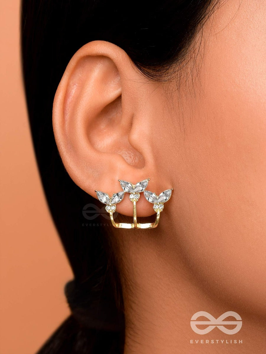 The Flutterby Effect - Golden Stud Earrings