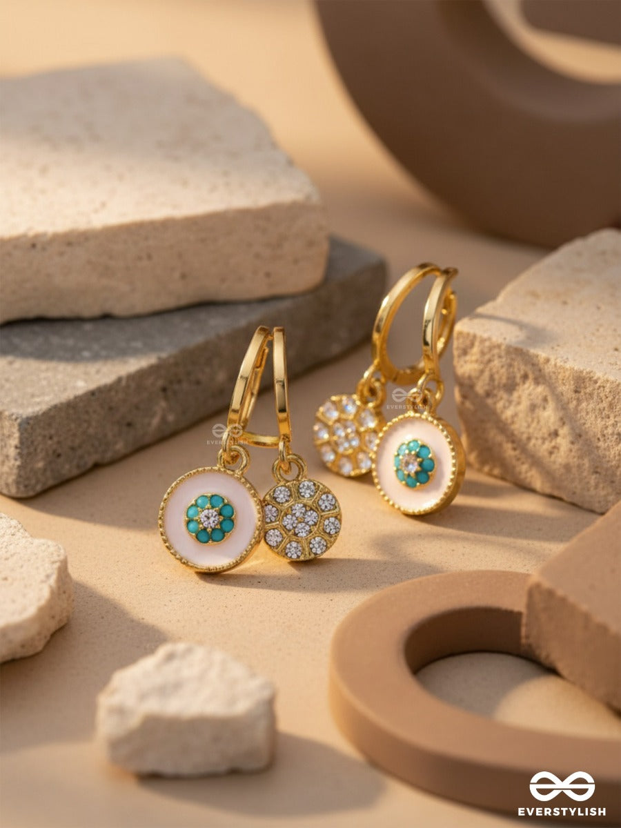 Blooming It Away - Golden Drop Earrings