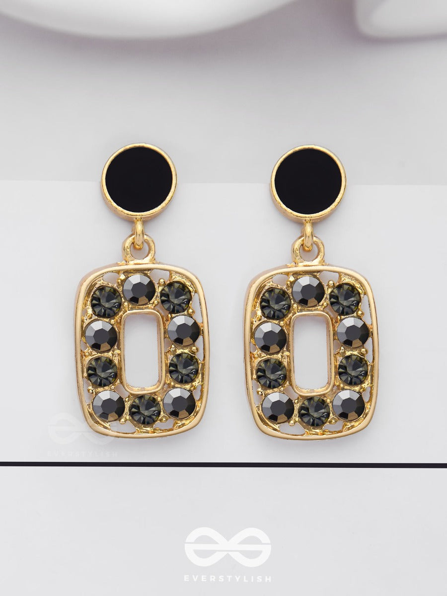 Blacksmith Crystals - Golden Drop Earrings
