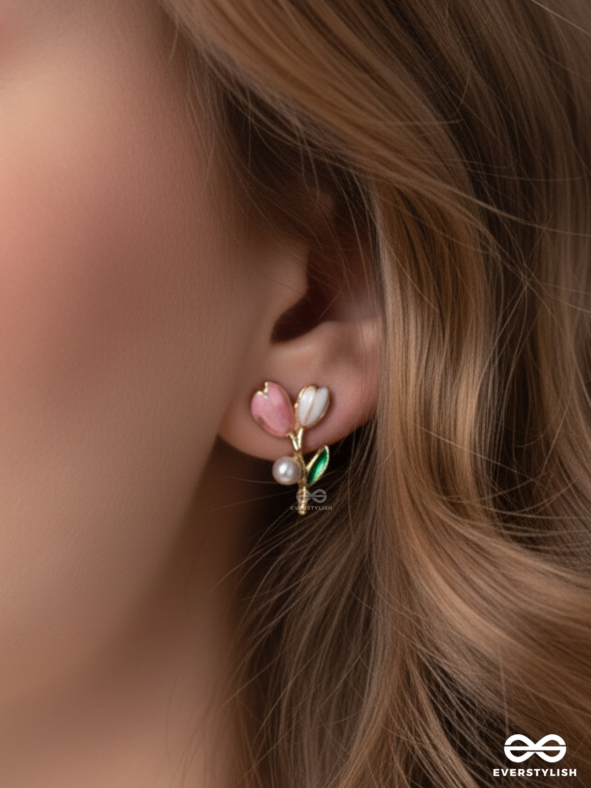 Blooming With Joy - Multicolored Floral Studs