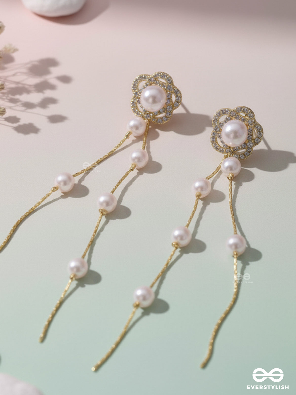 Bloomin High - Golden Pearl Ear Jackets
