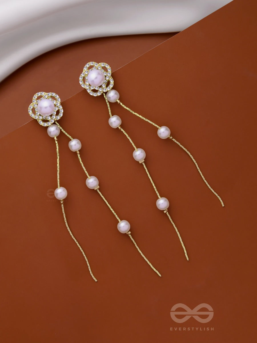 Bloomin High - Golden Pearl Ear Jackets