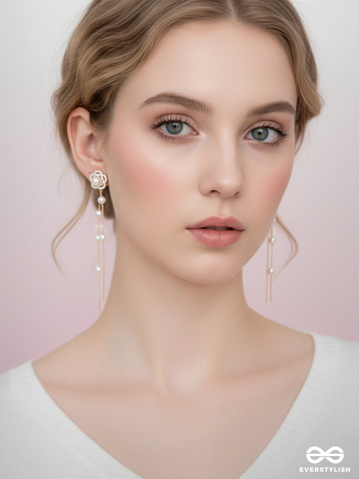 Bloomin High - Golden Pearl Ear Jackets