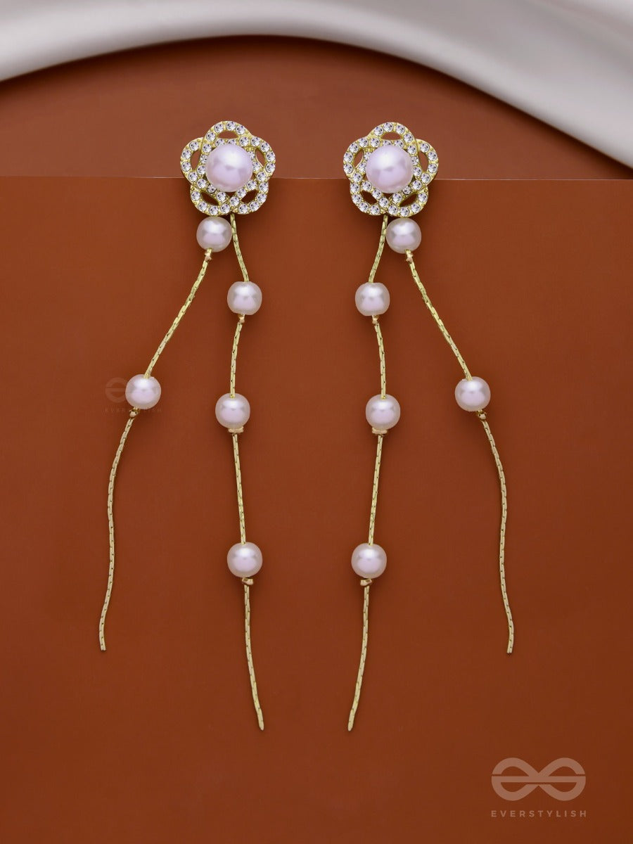 Bloomin High - Golden Pearl Ear Jackets