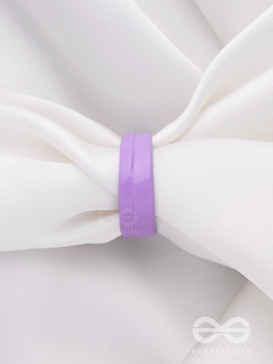 My Lavender Lush - Adjustable Acrylic Ring