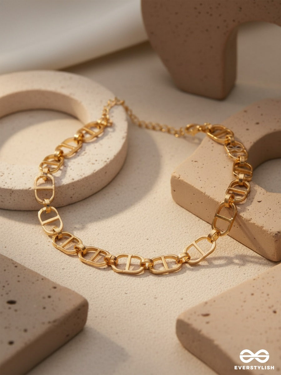 The Bold Impression - Golden Statement Neckpiece