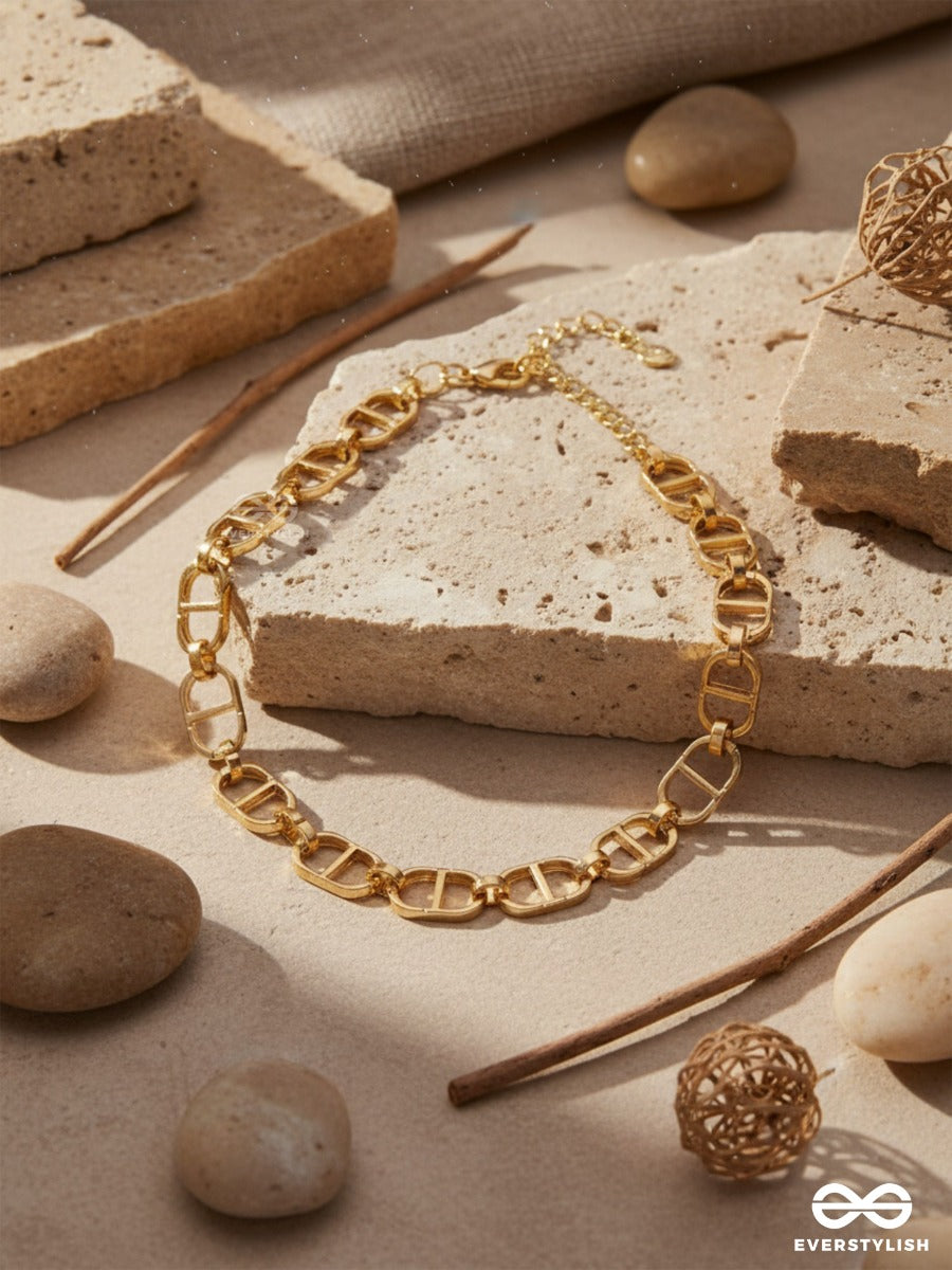 The Bold Impression - Golden Statement Neckpiece