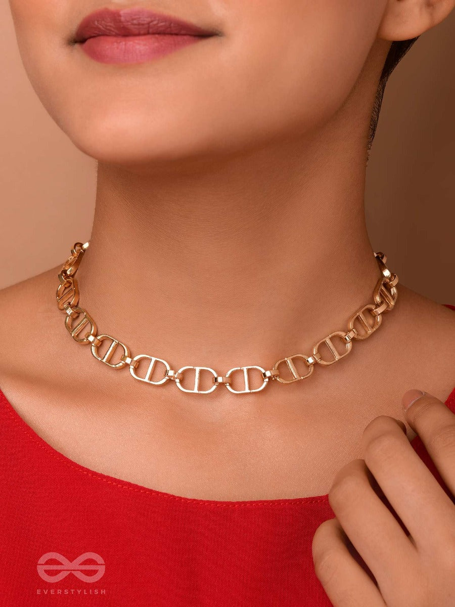 The Bold Impression - Golden Statement Neckpiece