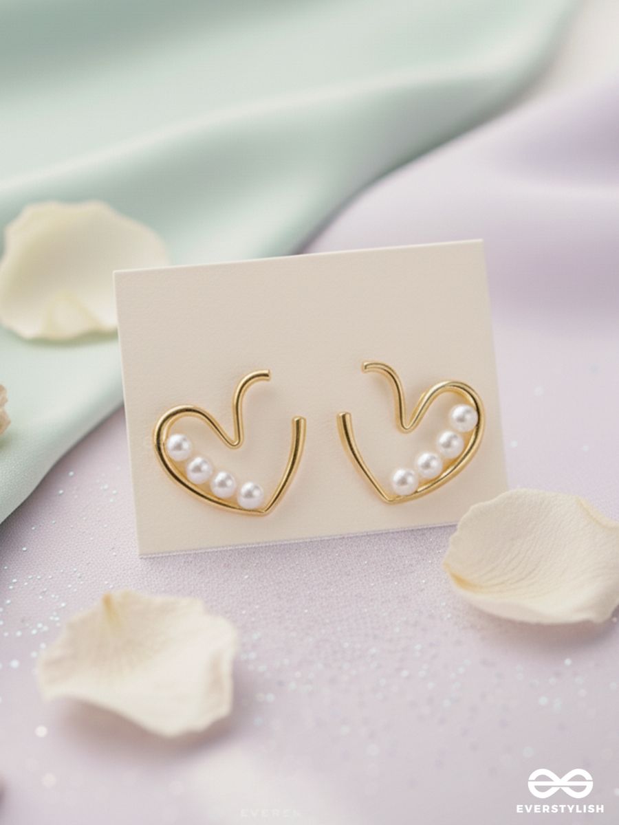 Love You Still - Golden Pearl Studs