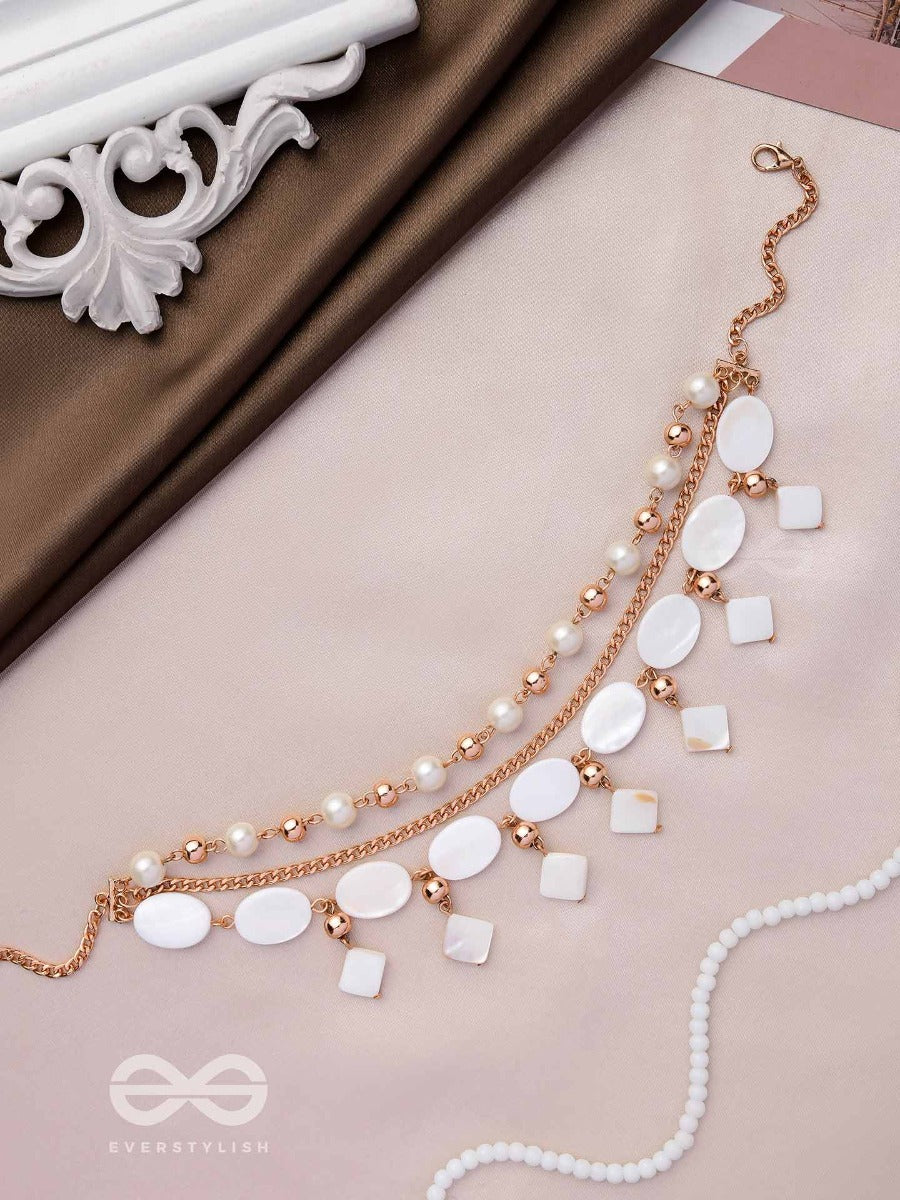 Layers Of Magic - Elegant Multilayered Neckpiece With Anti-Tarnish Coating