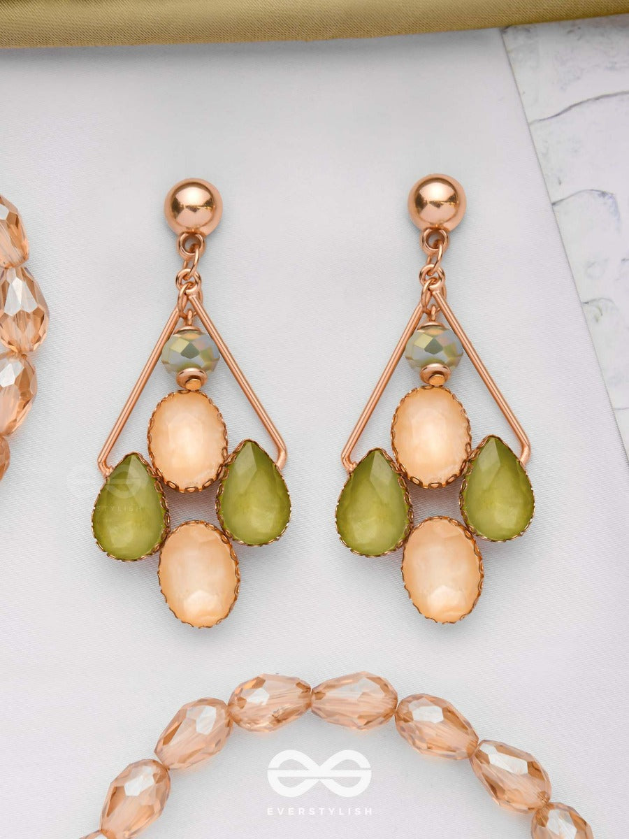 Dancing In Gold - Elegant Drop Earrings