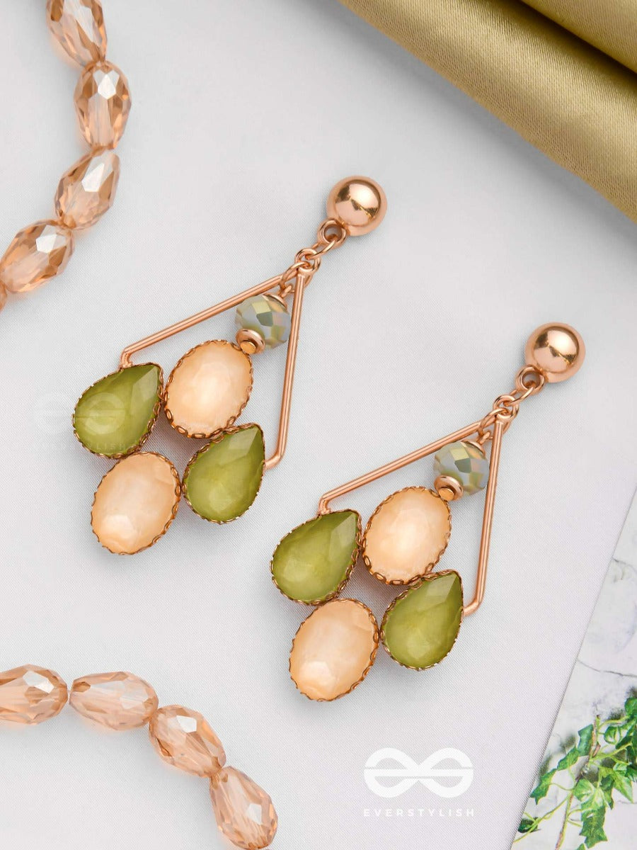 Dancing In Gold - Elegant Drop Earrings