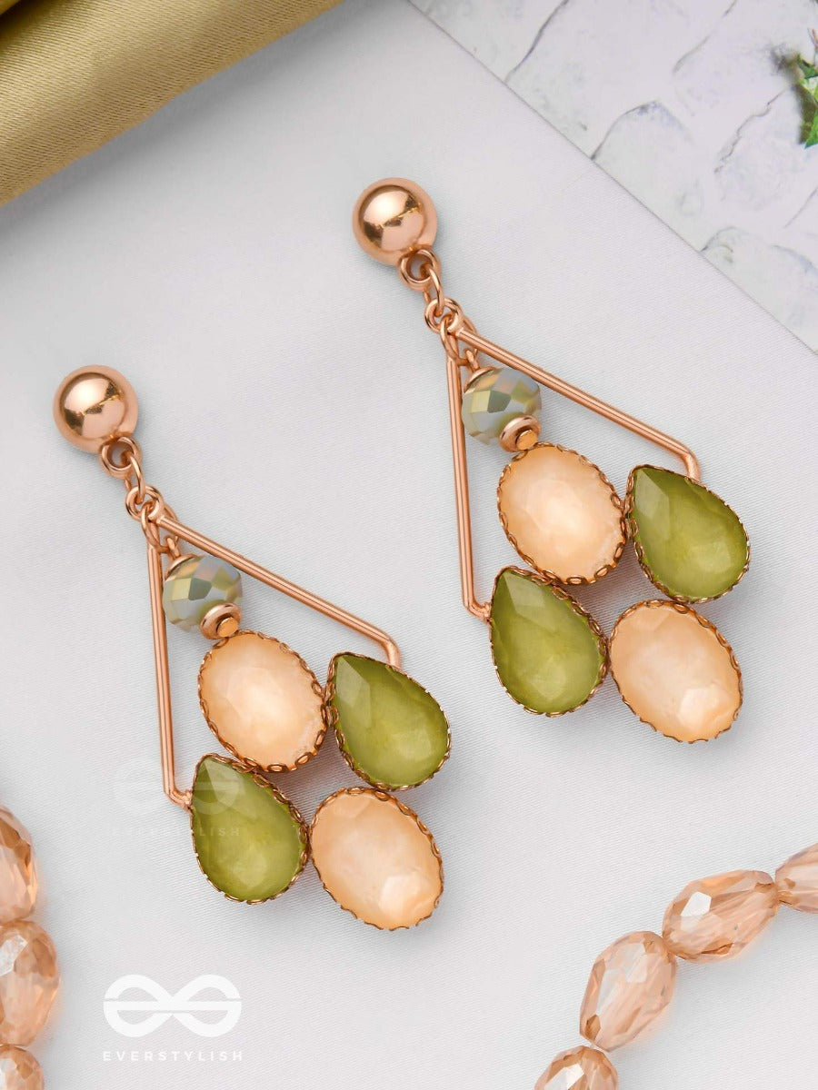 Dancing In Gold - Elegant Drop Earrings