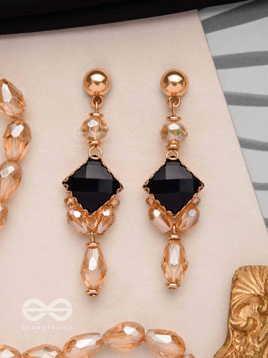The Mystic Nightfall - Elegant Drop Earrings