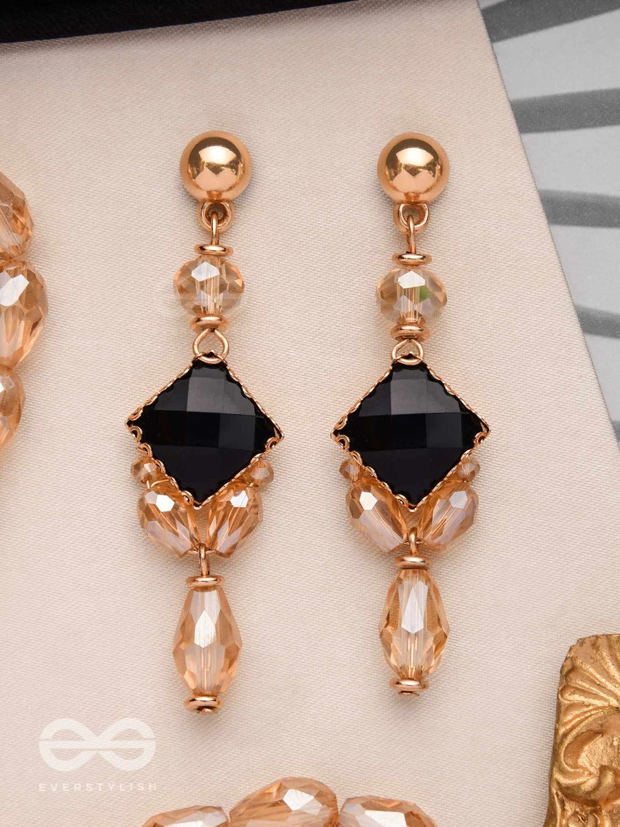 The Mystic Nightfall - Elegant Drop Earrings