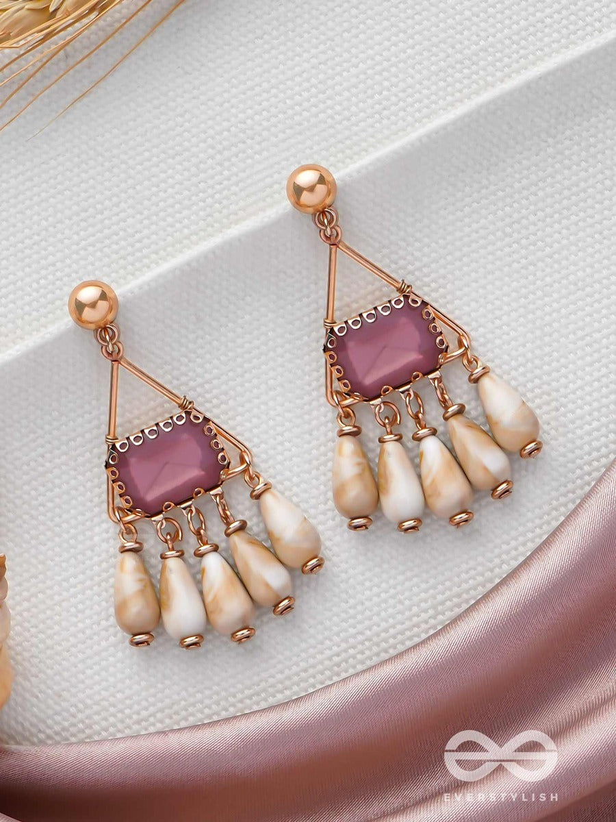 The Sparkling Sea-Shore - Statement Drop Earrings