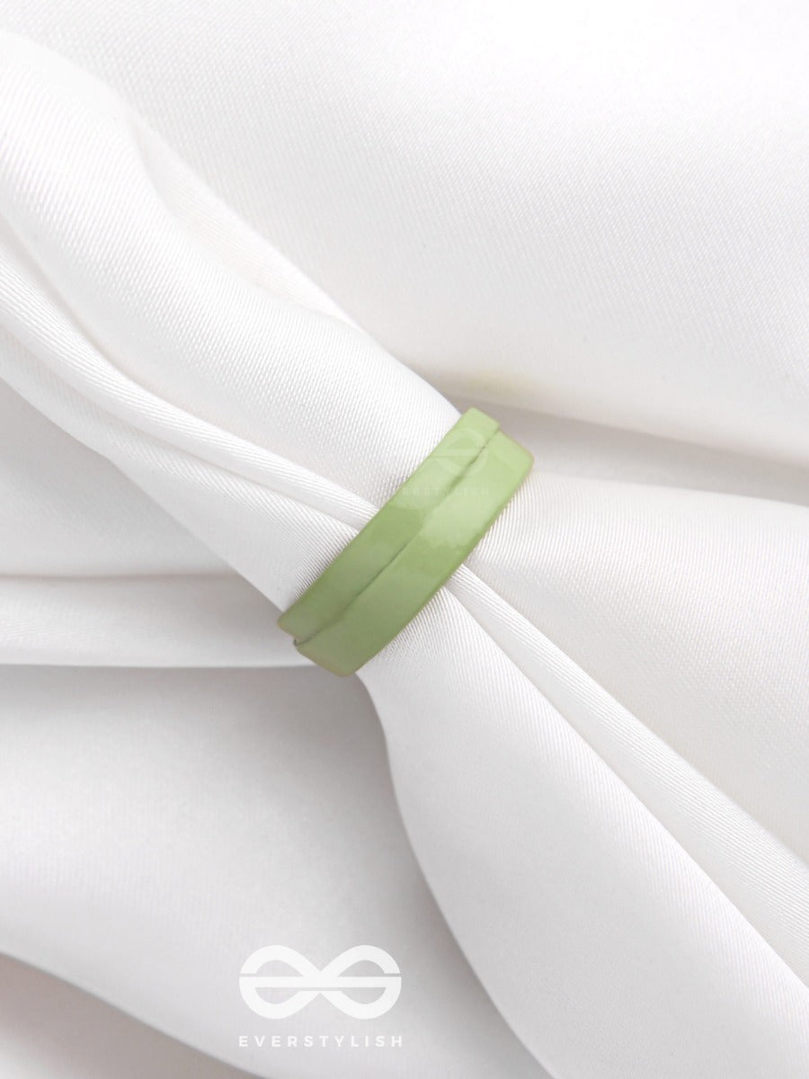 My Minty Lush - Adjustable Acrylic Ring