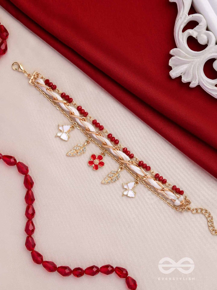 The Scarlet's Garden - Statement Multilayered Bracelet
