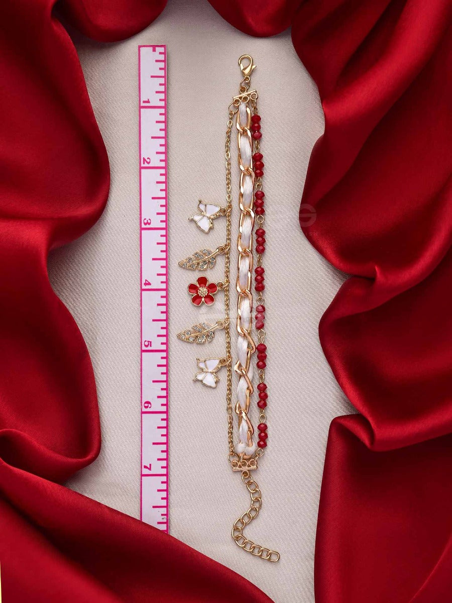 The Scarlet's Garden - Statement Multilayered Bracelet