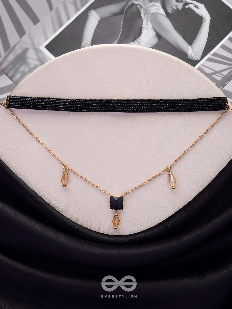 Magic In Darkness - Statement Choker Neckpiece With Anti-Tarnish Coating