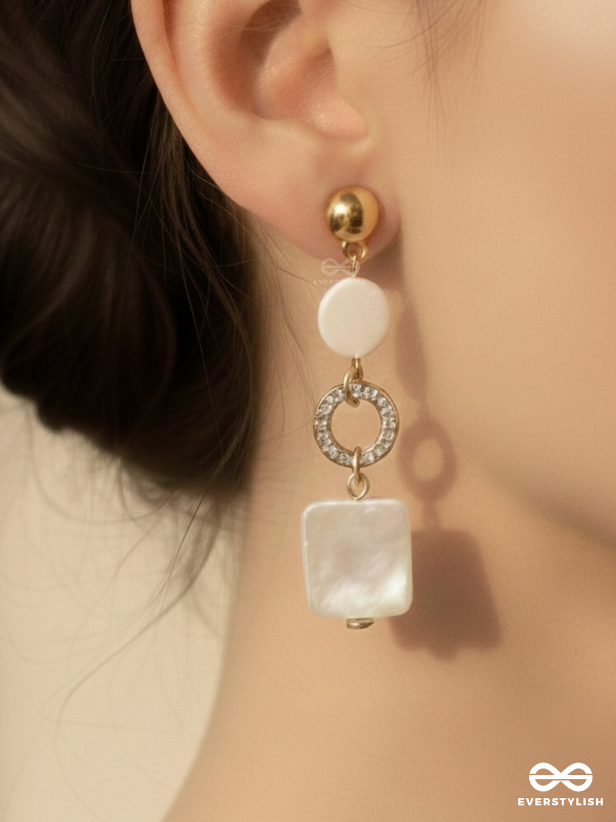 Lighthearted Chic Charm- Casual Drop Sandstone Earrings