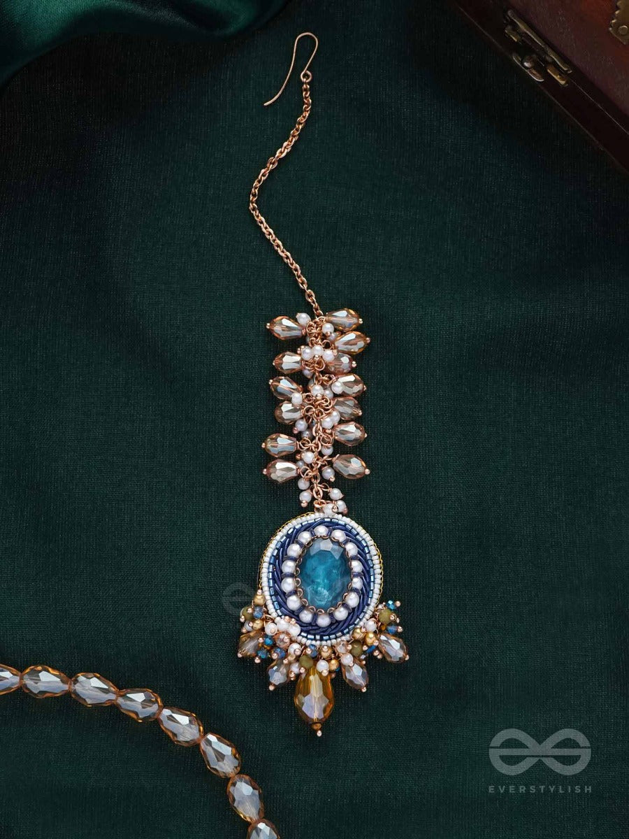 Pariba - A Royal Present - Stone And Beads Embroidered Maangtika
