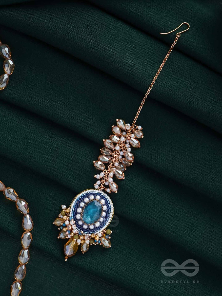 Pariba - A Royal Present - Stone And Beads Embroidered Maangtika