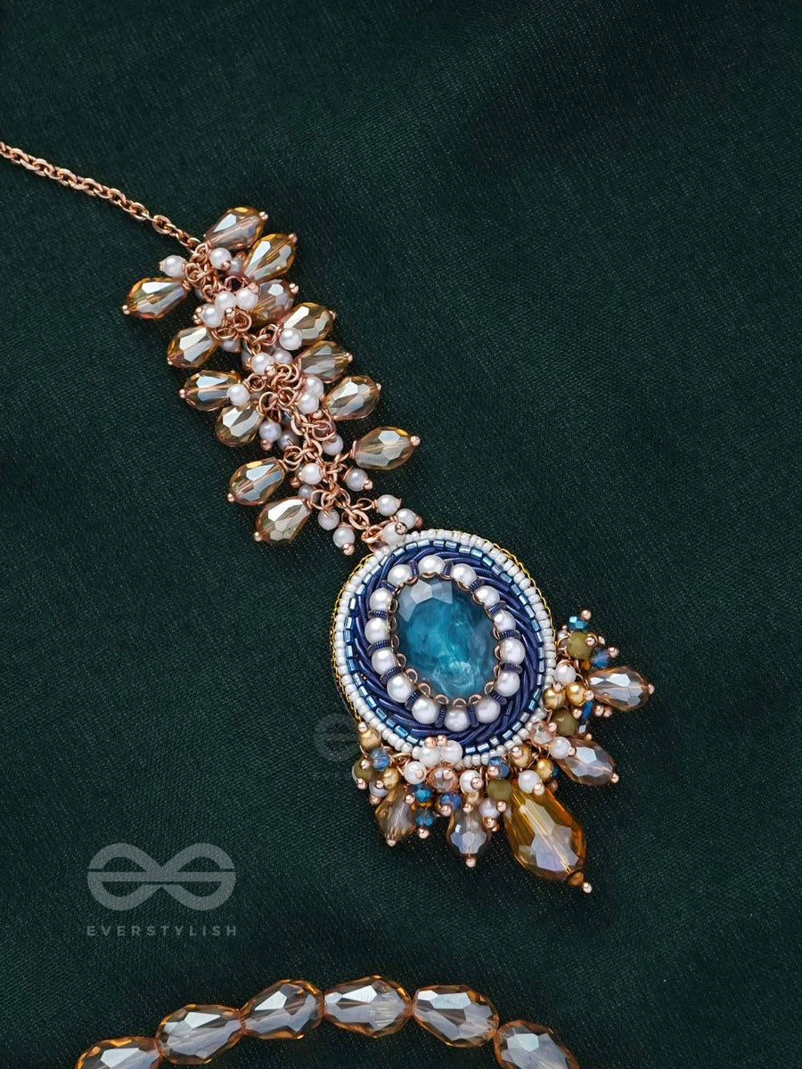 Pariba - A Royal Present - Stone And Beads Embroidered Maangtika