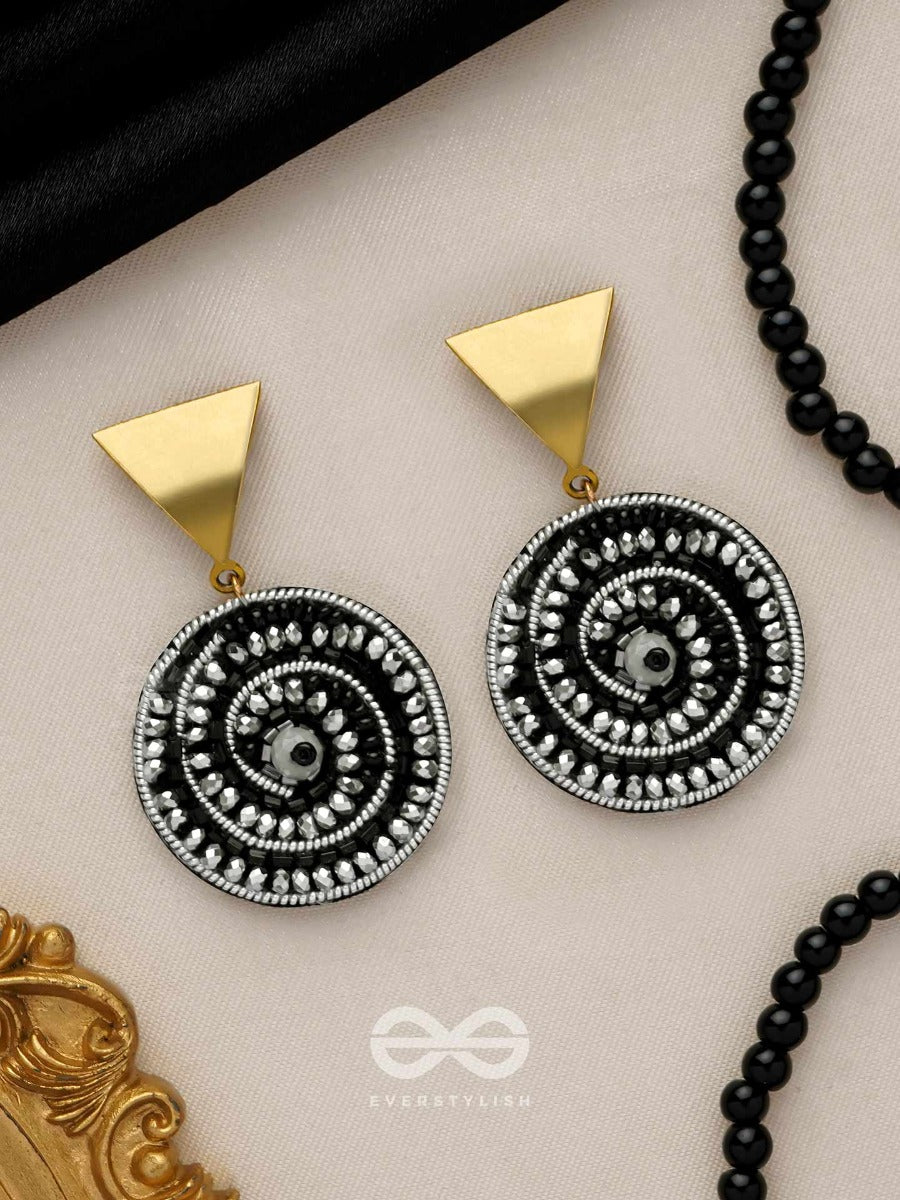 Pragyalu - The Wise Choice - Beads And Cutdana Embroidered Earrings