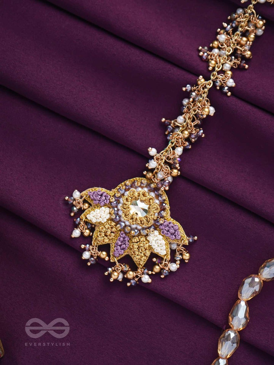 Lilodyana - Garden's Paradise - Beads And Stone Embroidered Maangtika