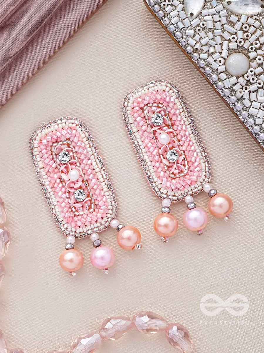 Vapusha - Marvellous Beauty - Sequins, Cut Dana And Beads Embroidered Earrings