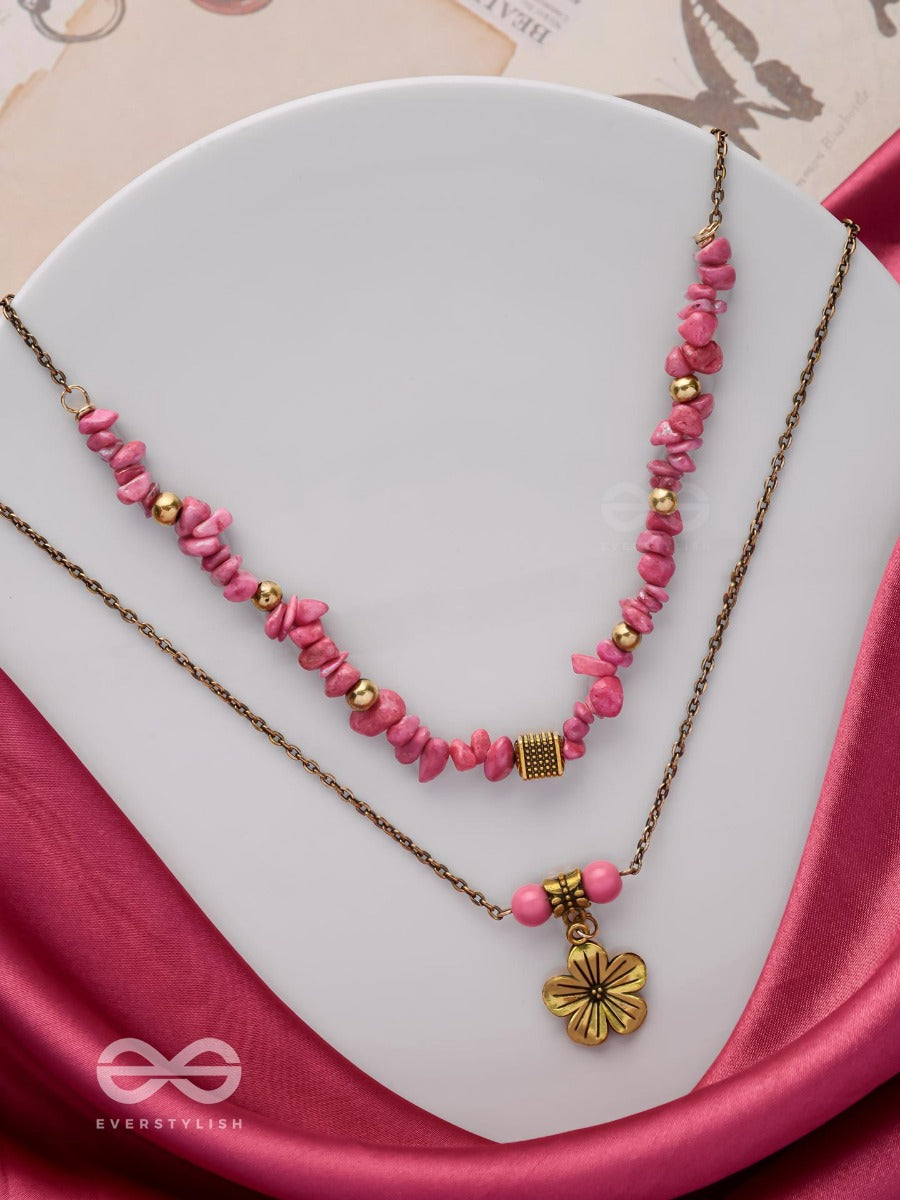 Blossom Bonanza - Golden Multilayered Neckpiece