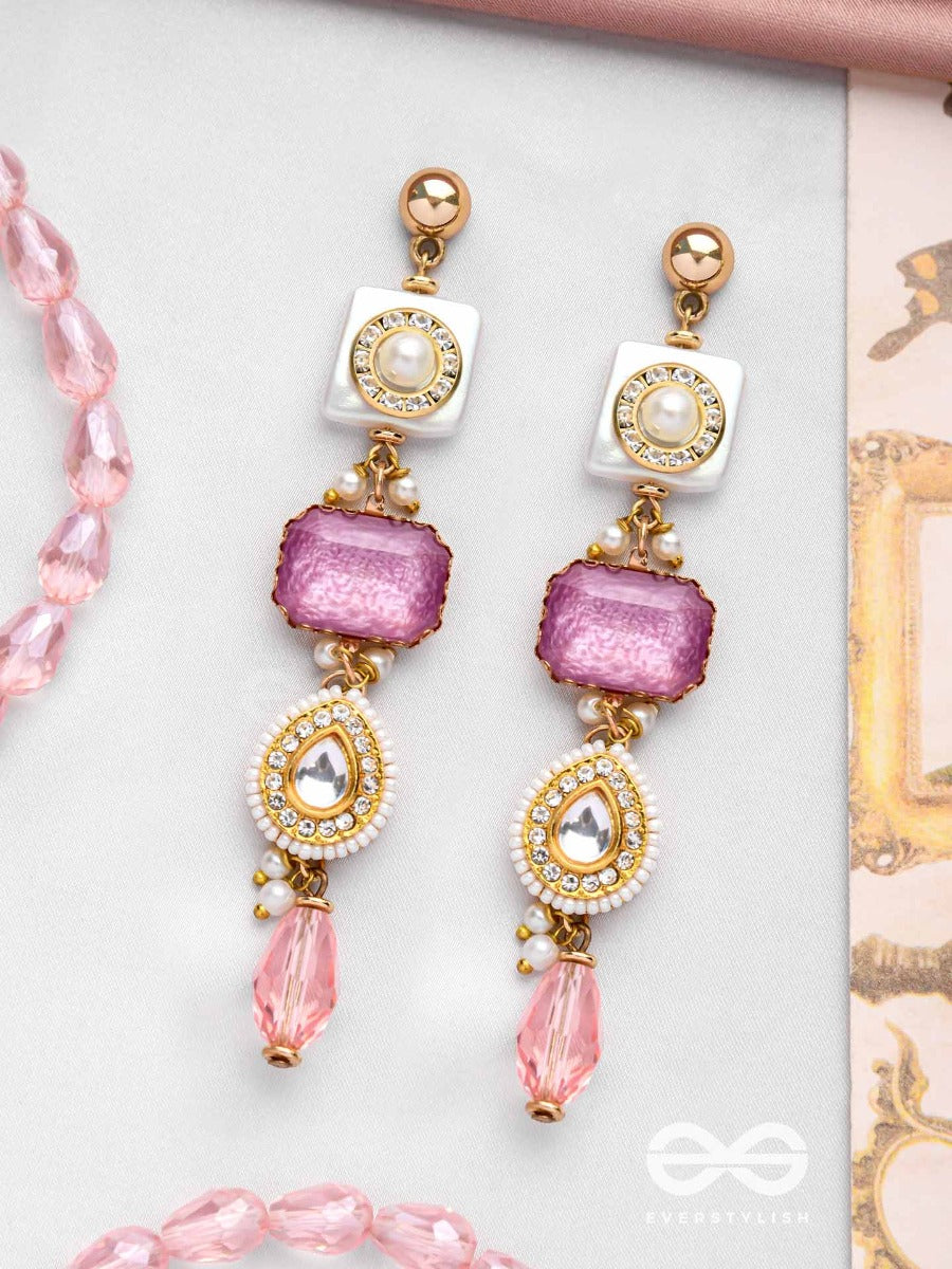 The Dreamy Dazzles - Golden Embellished Earrings