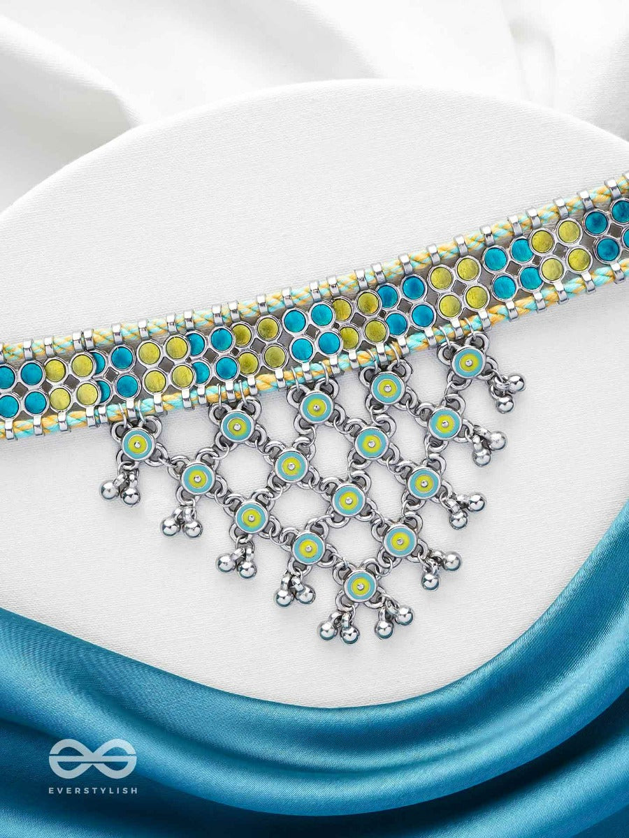 The Celestial Breeze - Statement Oxidised Neckpiece
