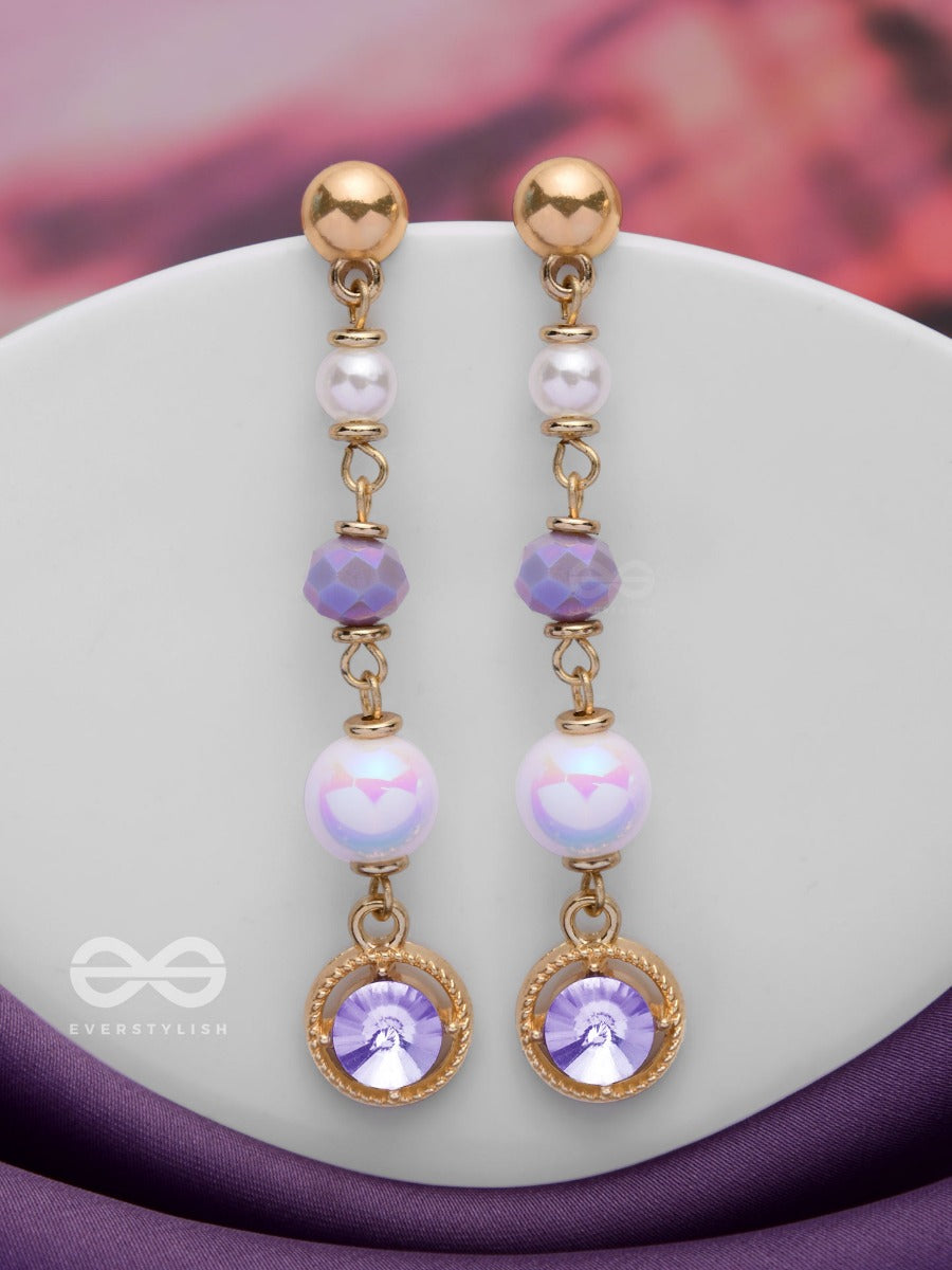 The Celestial Spins - Golden Embellished Earrings