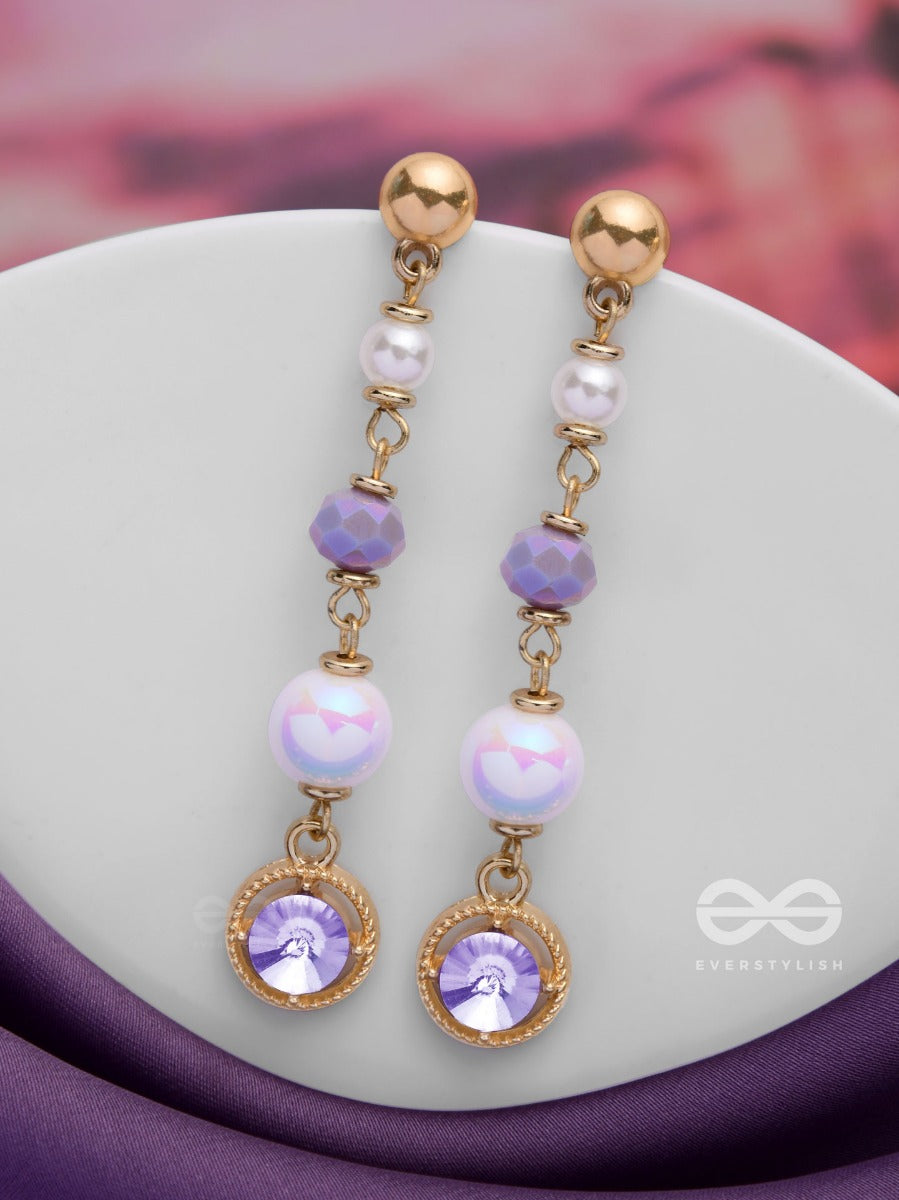The Celestial Spins - Golden Embellished Earrings