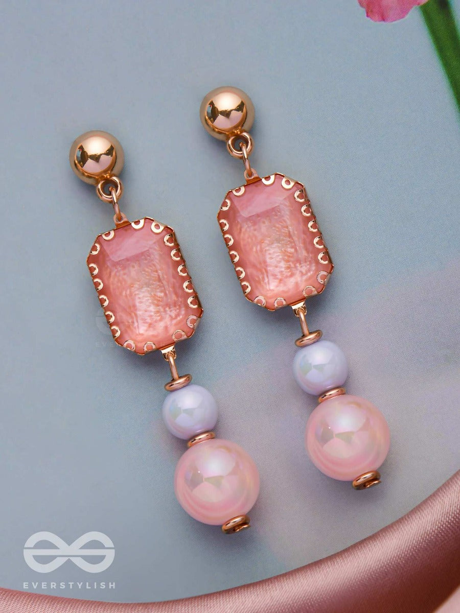 The Spring Skies - Golden Embellished Earrings