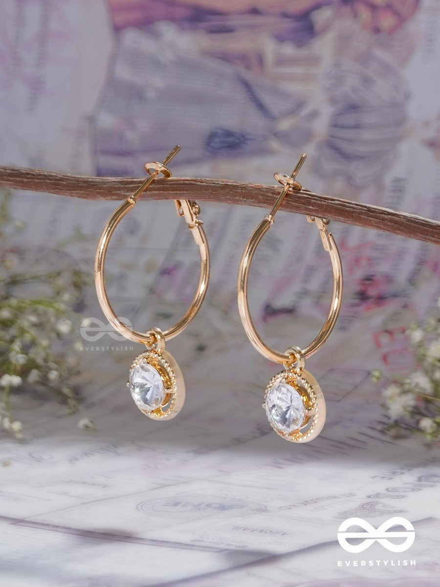 The Fairy Gems - Golden Hoop Earrings