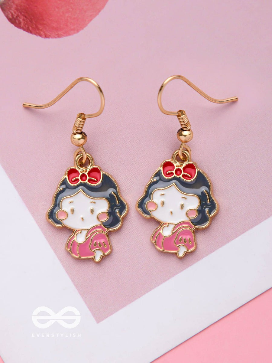 The Mini Miss - Golden Embellished Earrings