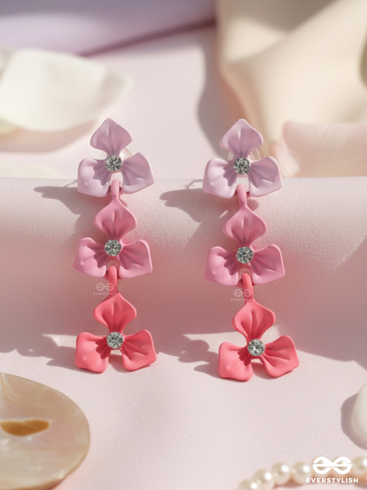 The Cherry Blossoms - Elegant Acrylic Earrings