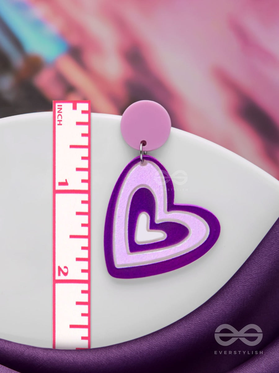 The Lilac Love - Casual Acrylic Earrings