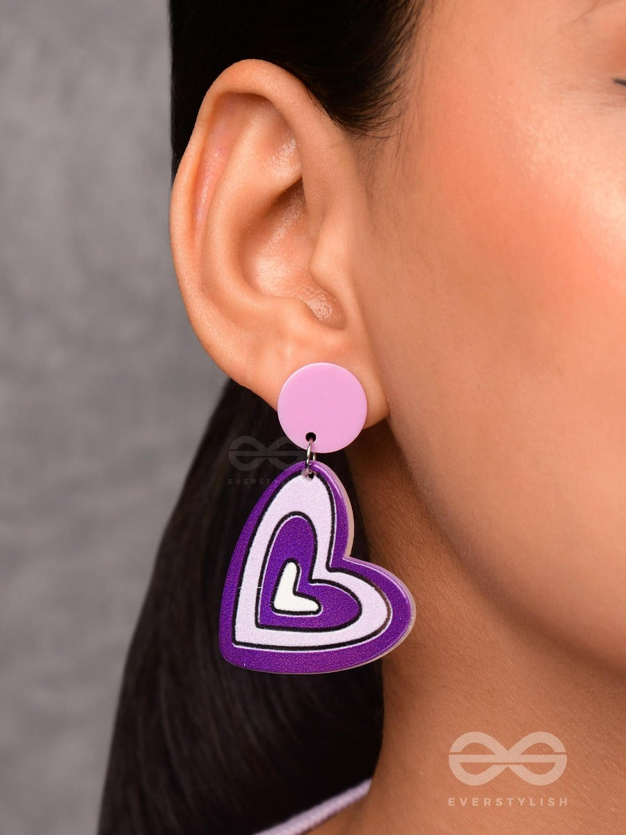 The Lilac Love - Casual Acrylic Earrings