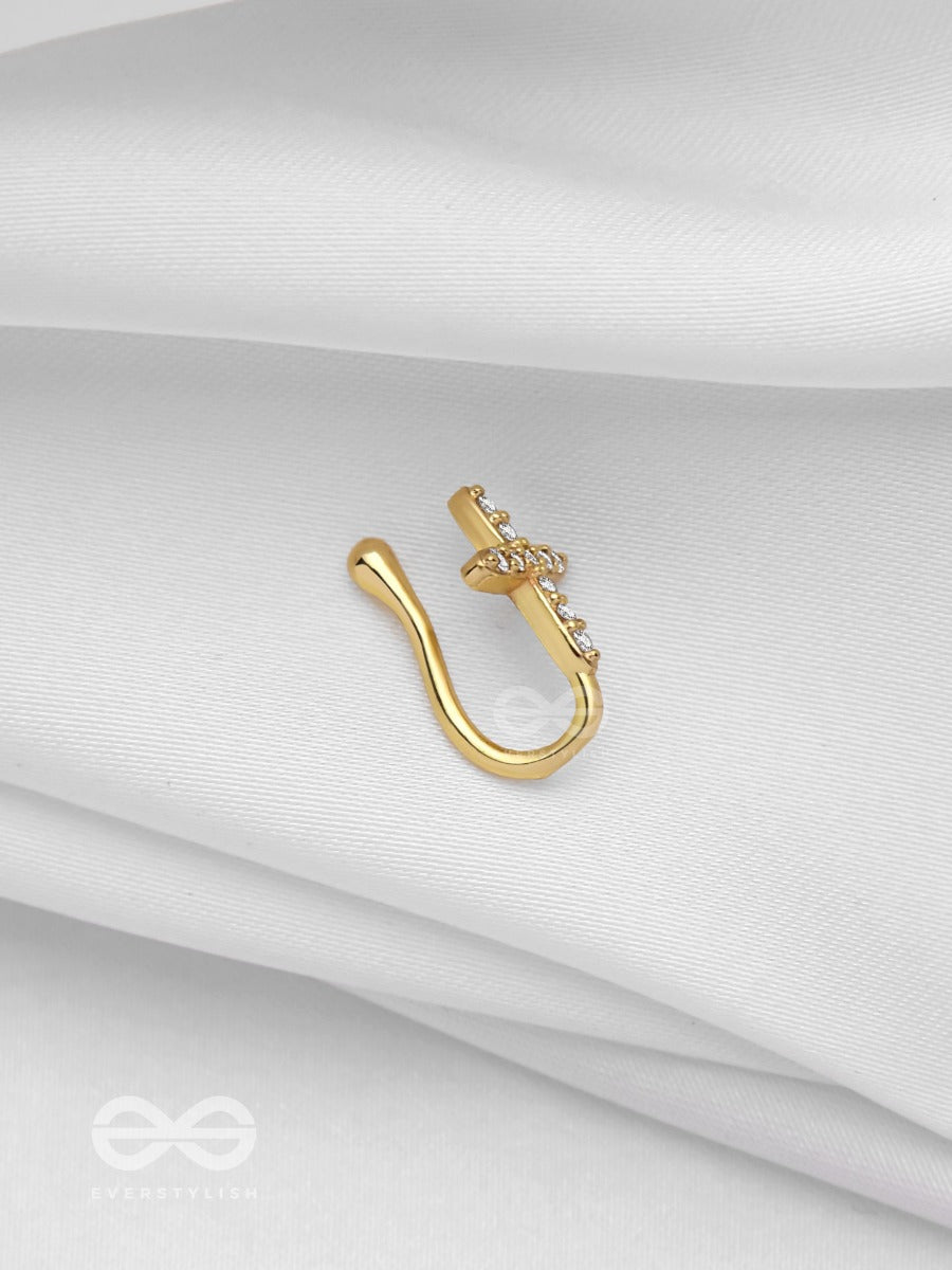 Heavenly Harmony - Golden CZ Nosering (Non-Piercing)