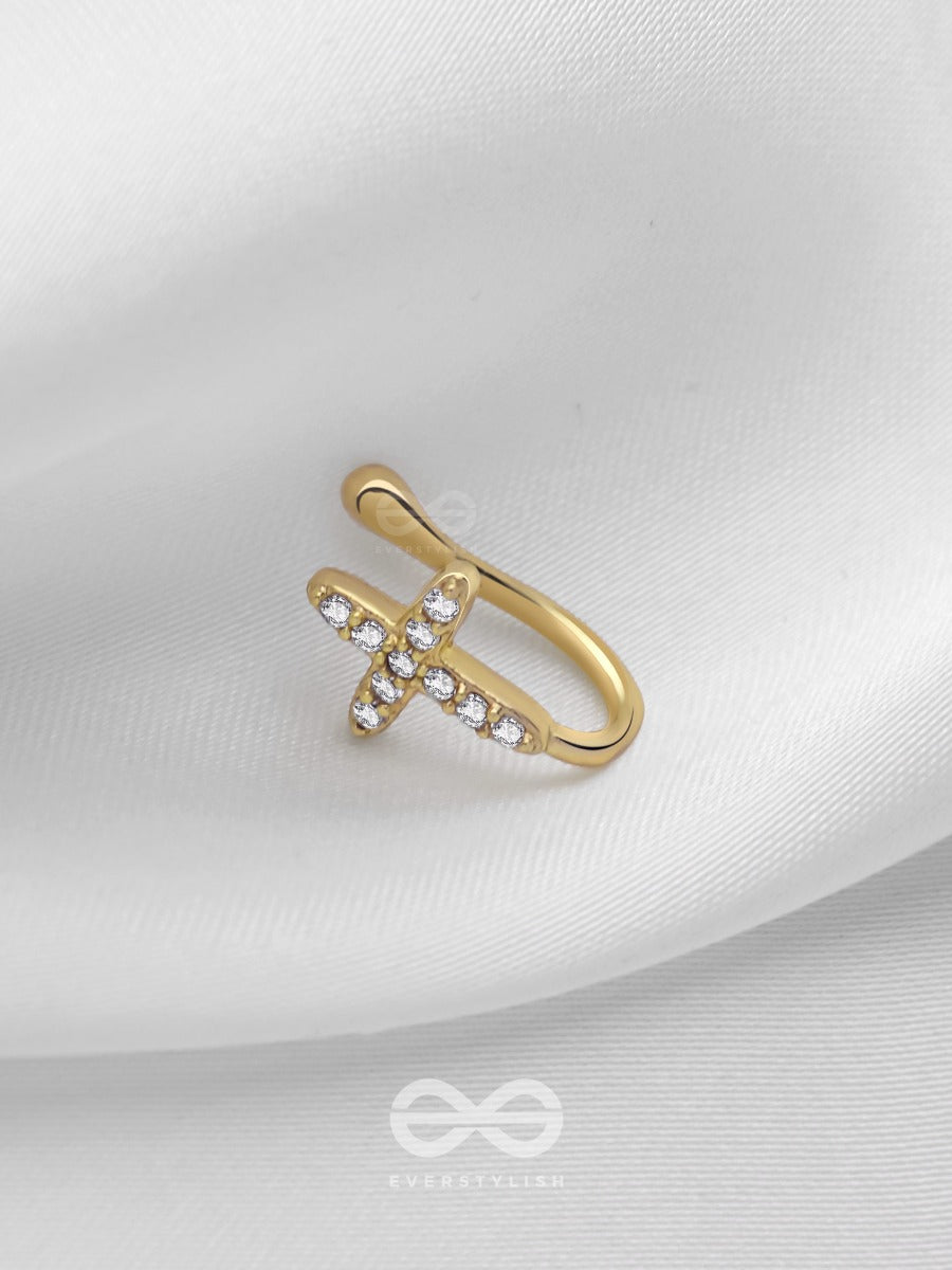 Heavenly Harmony - Golden CZ Nosering (Non-Piercing)