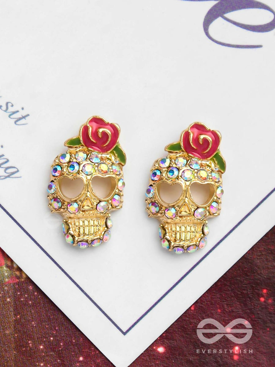 Satan Sundae - Golden Embellished Earrings