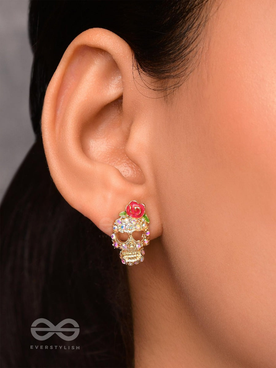 Satan Sundae - Golden Embellished Earrings